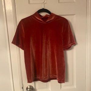 Madewell short sleeve velvety shirt